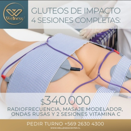 Radiofrecuencia masaje modelador glúteos